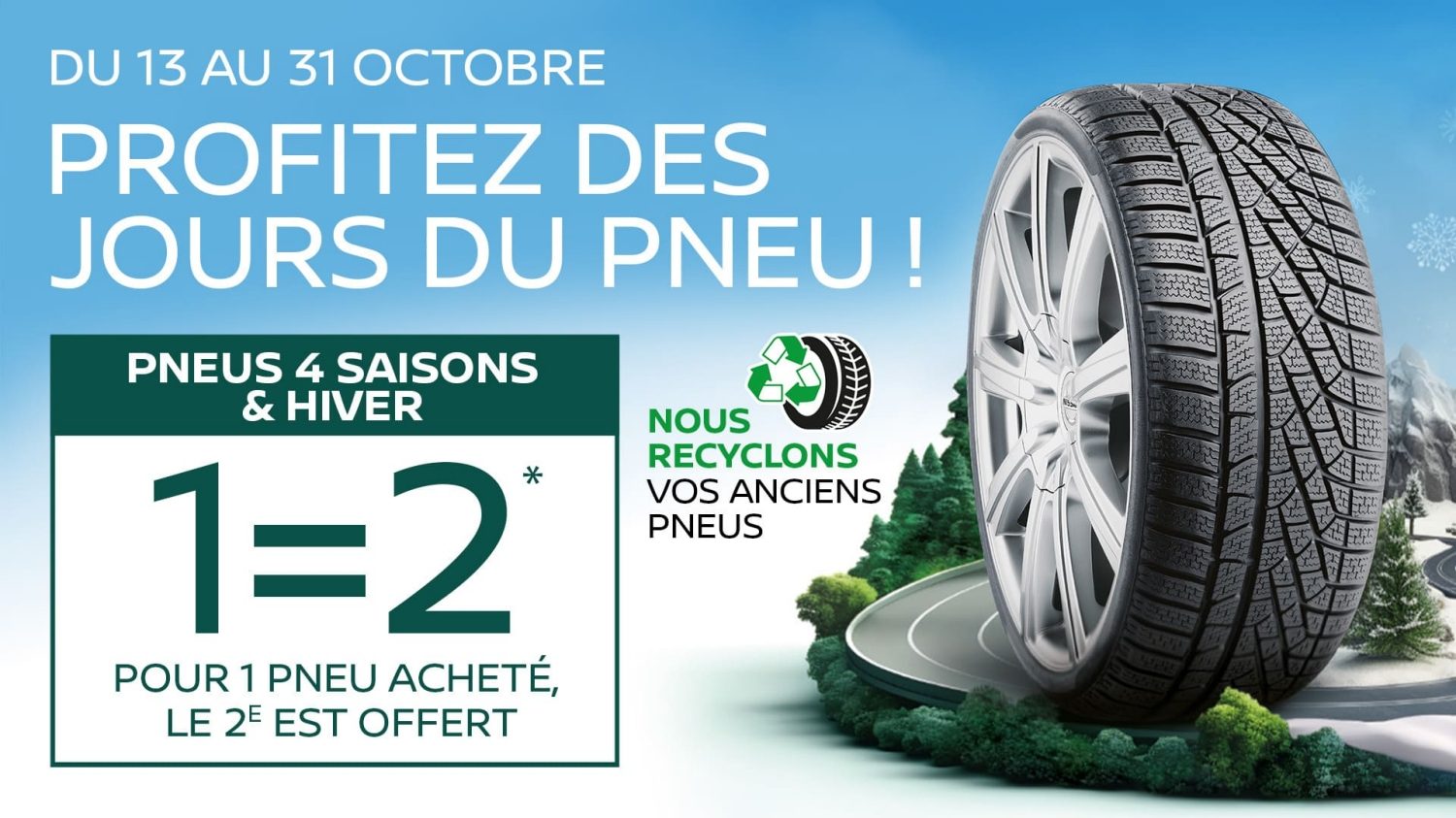 profitez des jours du pneu