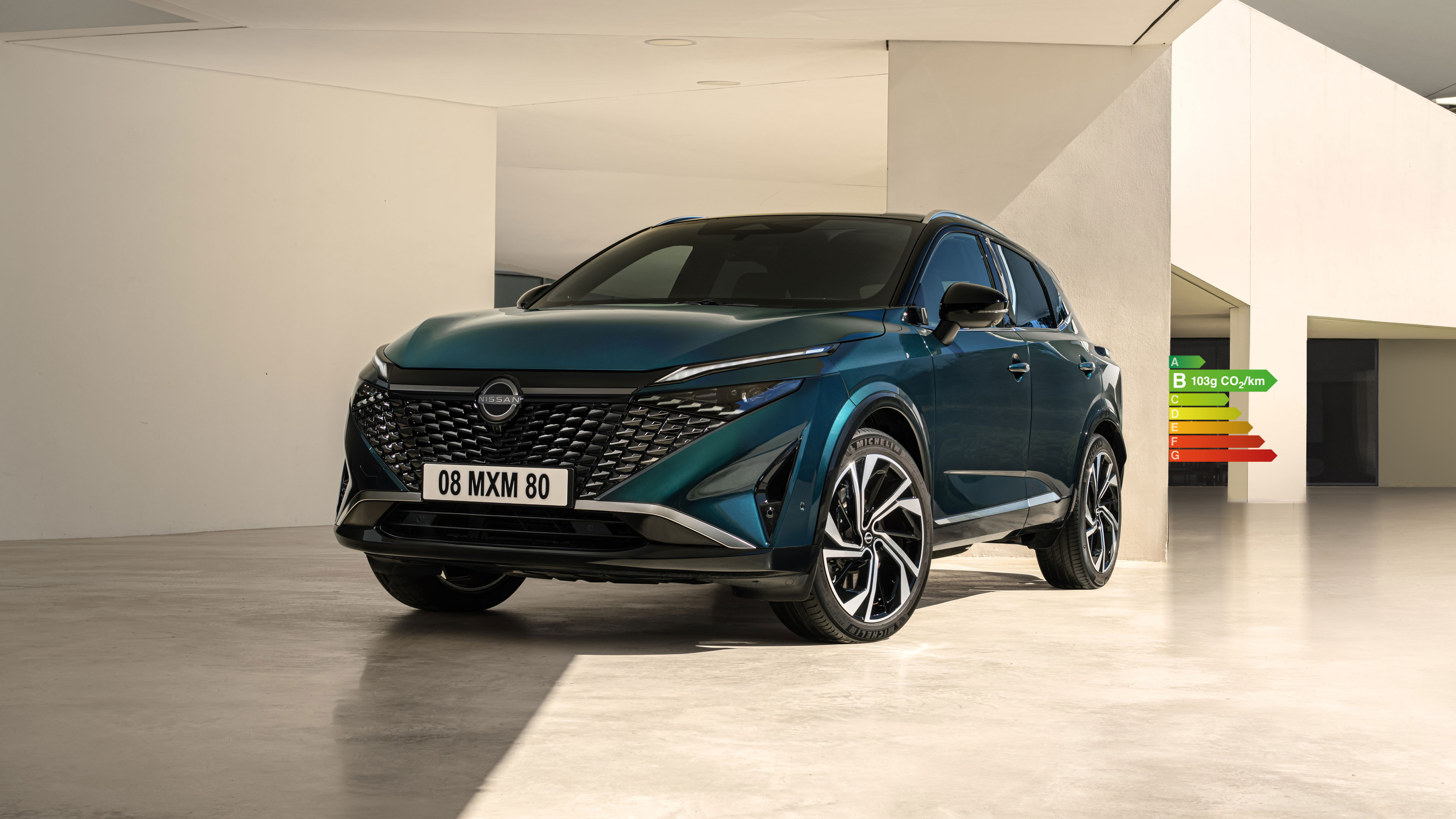 Nissan Qashqai 2025 vue de 3/4 avant