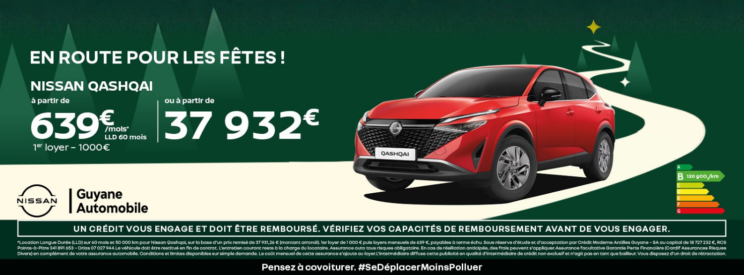 Nissan offre en route pour les fêtes