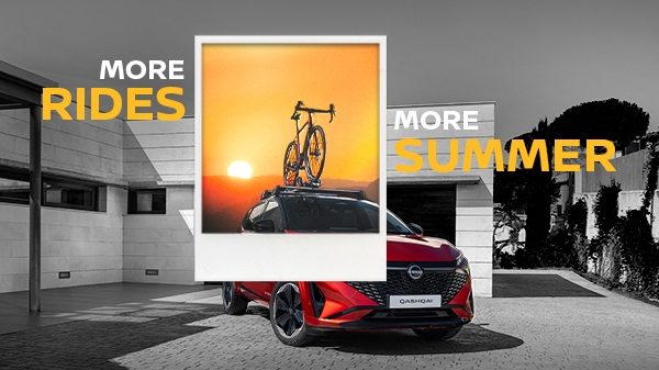 Nissan Qashqai parked on hill