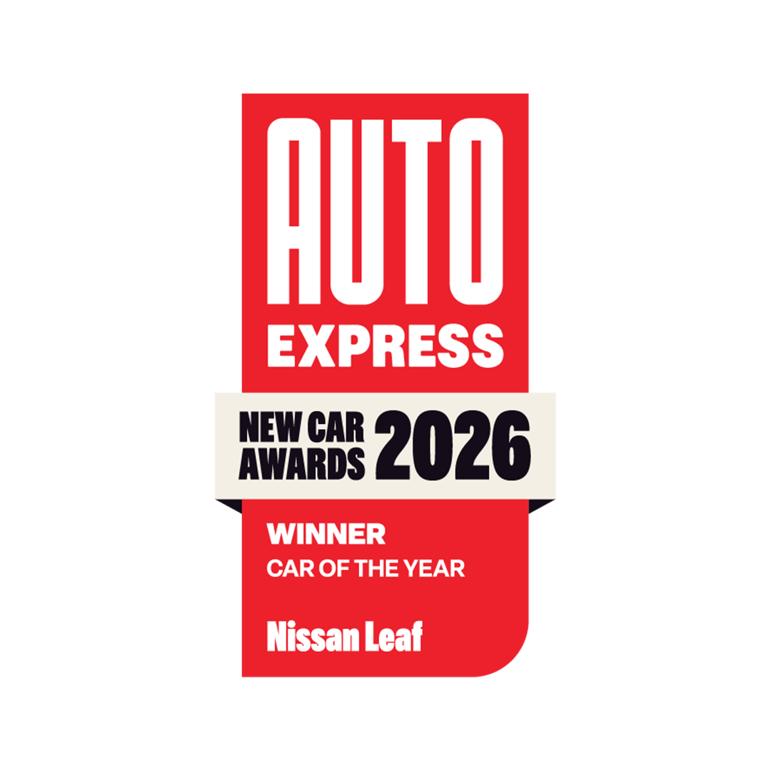  Auto Express New Car Awards 2026 – Small Company Car and Affordable Electric Car of the Year winner badge