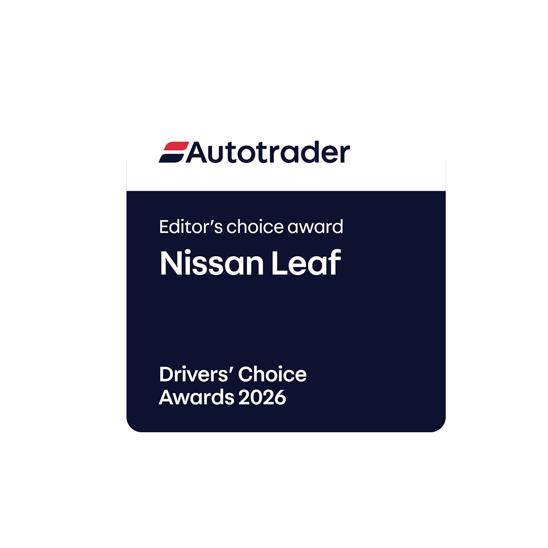 Autotrader 2026 Editor's Choice Award logo, Nissan LEAF Drivers' Choice Awards