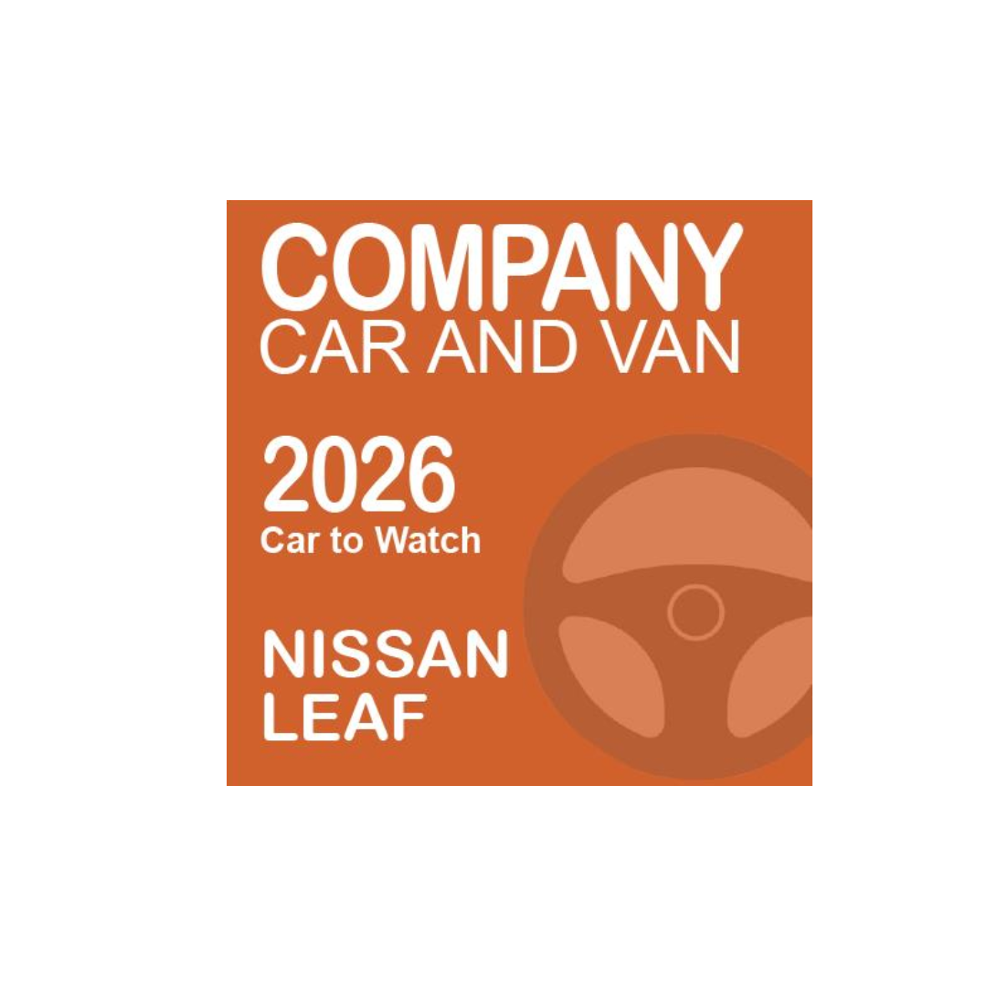 Company Car and Van – Car to Watch 2026 award logo, Nissan LEAF