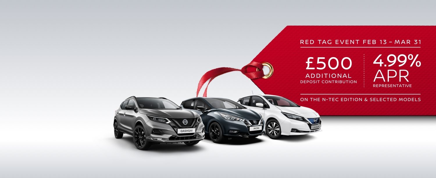 Switch up with offers including the Leaf, Micra and Qashqai