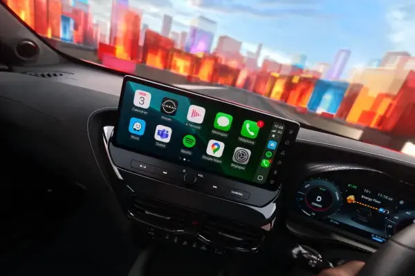 Nissan Juke wireless Apple Carplay® screen graphic close up view