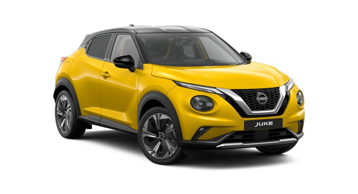 Nissan Juke N-Sport in yellow