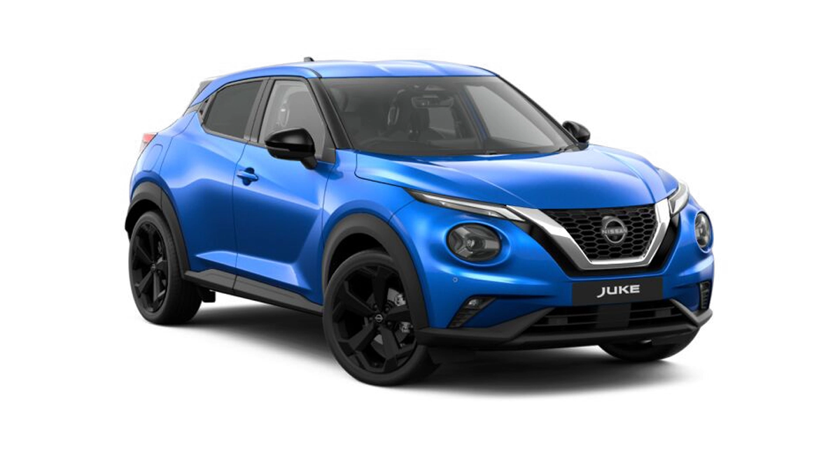 Nissan Juke Tekna in blue