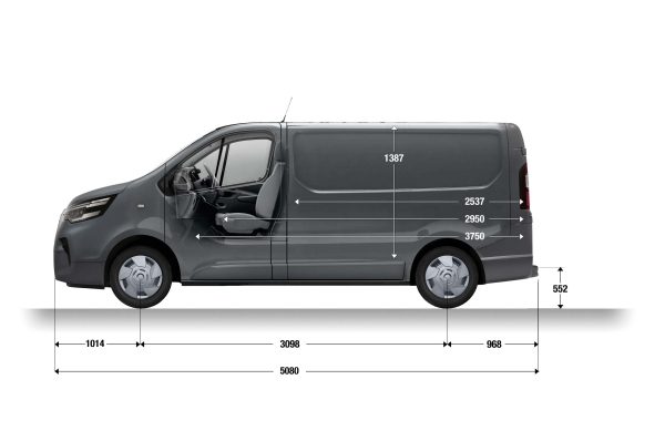 Nissan Primastar Panel  L1 H1 profile shot