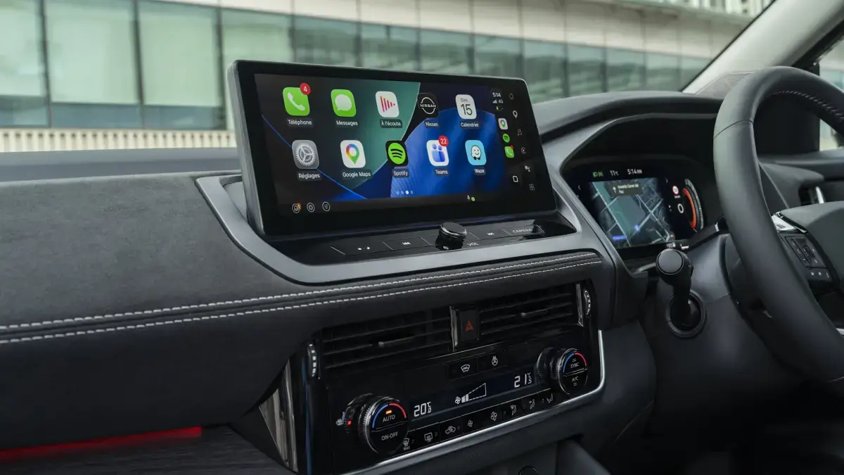 nissanconnect infotainment system in a qashqai