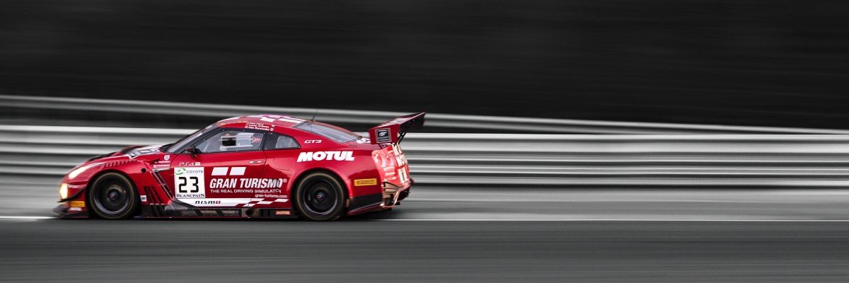 Nissan GT-R NISMO driving on track