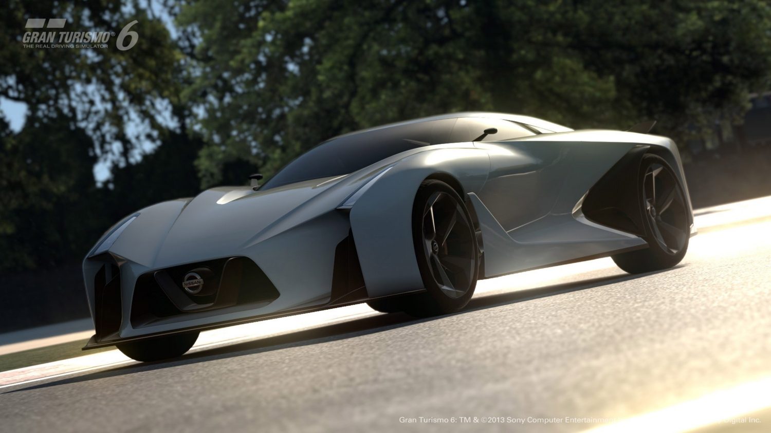 NISSAN Konsept 2020 Vision Gran Turismo alçak 3/4 ön.