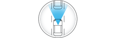 Illustration du freinage d’urgence avant intelligent de la Nouvelle Nissan MICRA 