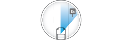 Illustration de la reconnaissance des panneaux de signalisation de la Nouvelle Nissan MICRA