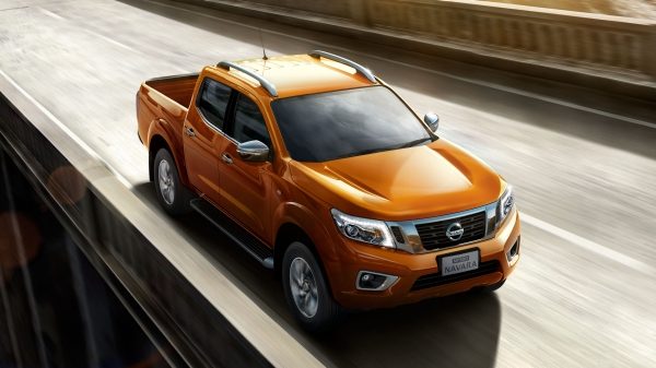 navara exterior driving on road