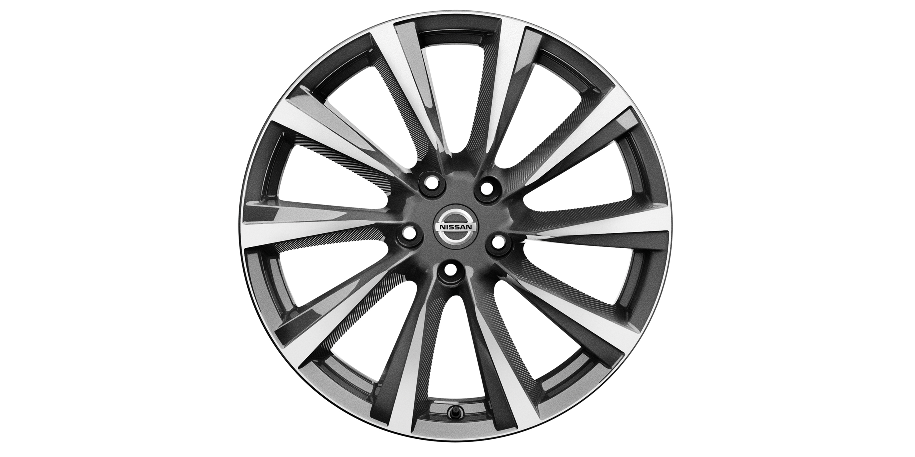 JANTES ALLIAGE 19'' WIND GRIS DIAMANTÉ AVEC CAPSULE CENTRALE