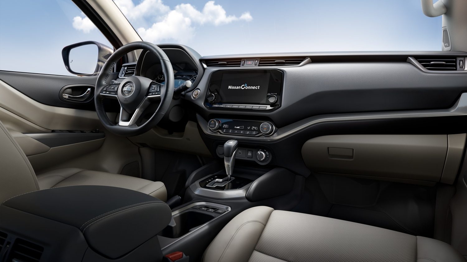 2021 Nissan X-Terra redesigned interior showing dash