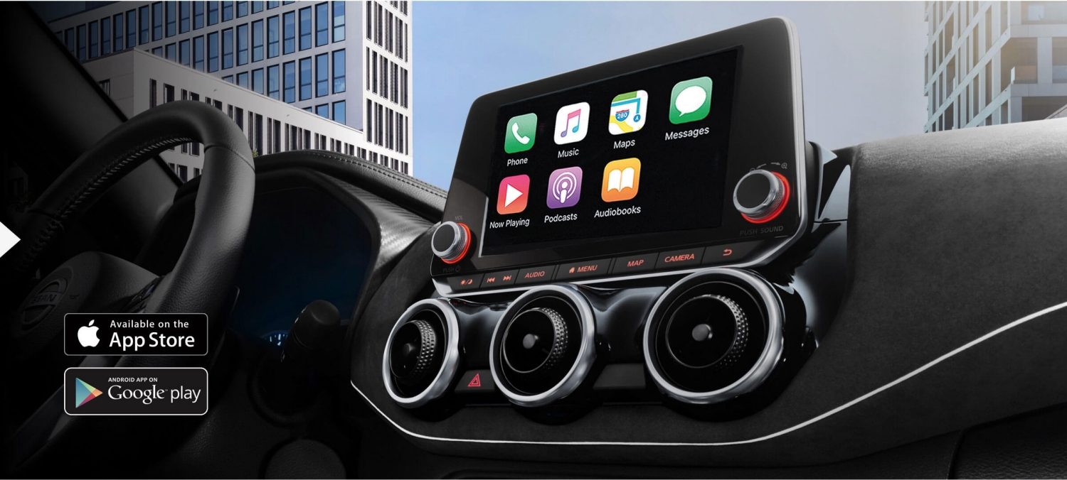 מסך המולטימדיה בקונסולה המרכזית של ניסאן ג'וק