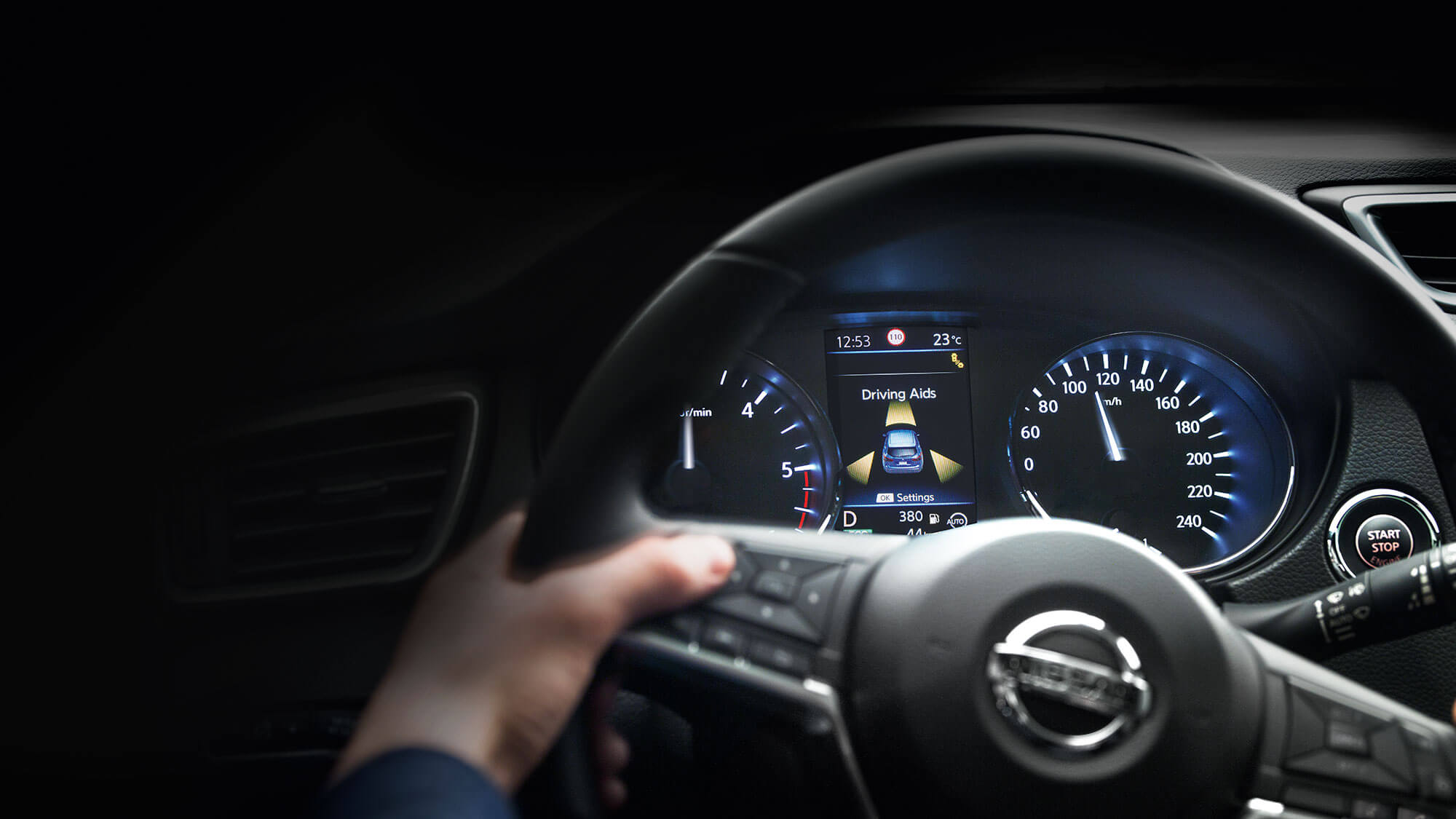 מידע לנהג בלוח המחוונים