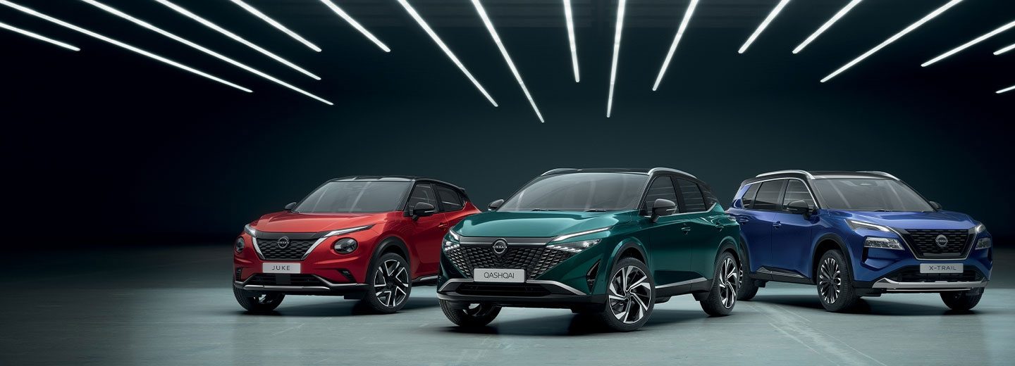 Nissan Juke, Nissan Qashqai e Nissan X-Trail