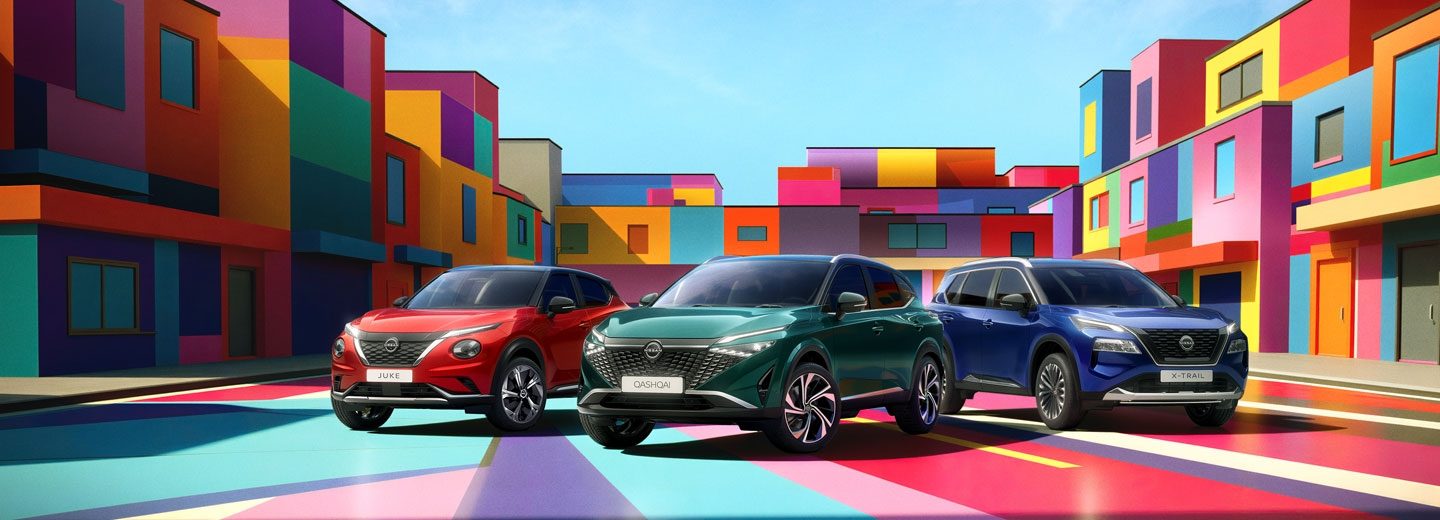 Nissan Juke, Nissan Qashqai e Nissan X-Trail