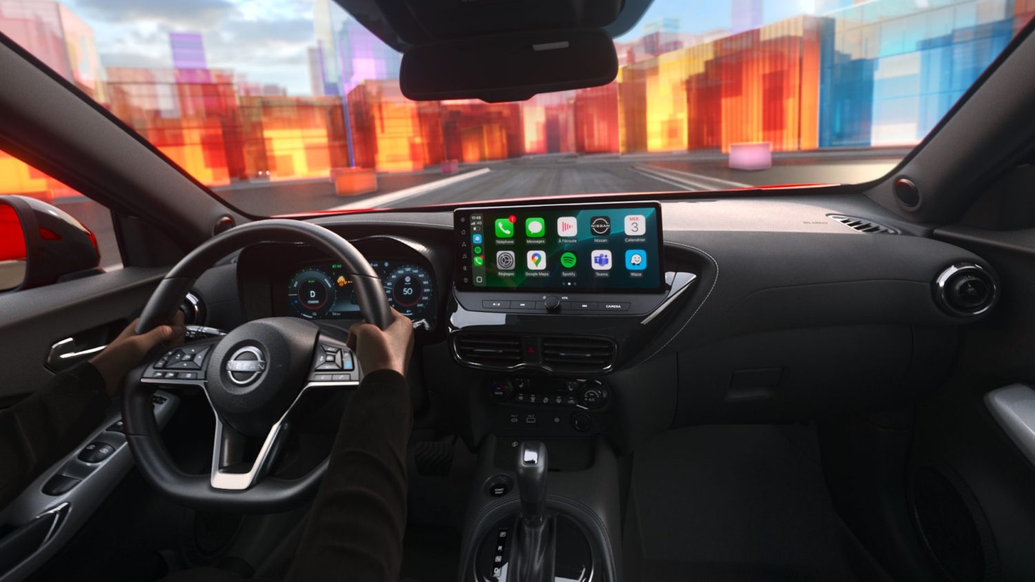 Immagine anteriore degli interni di Nissan JUKE