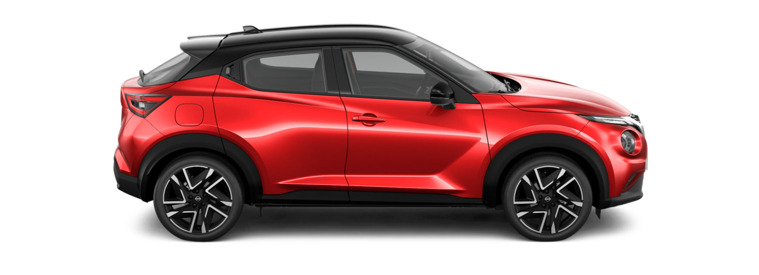 Nissan JUKE vista di profilo