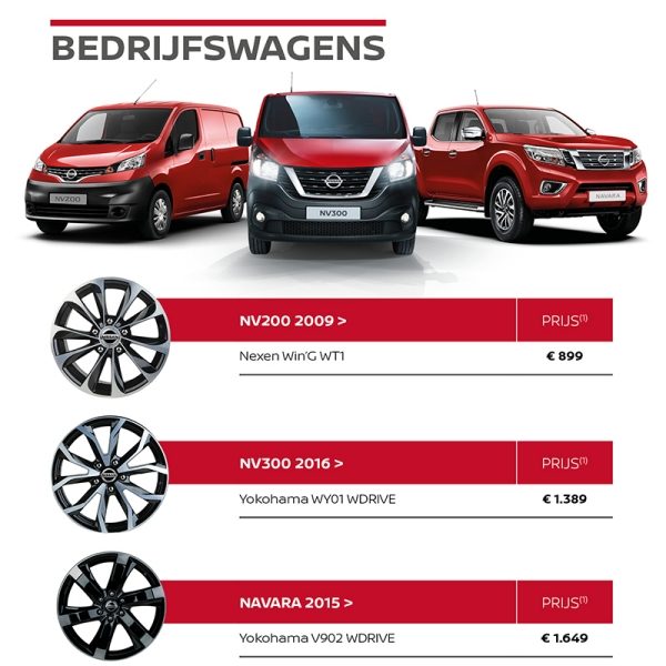 Nissan Winterbandenactie LCV bedrijfswagens