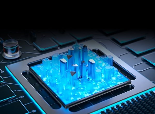 Illustration ville électrique Nissan