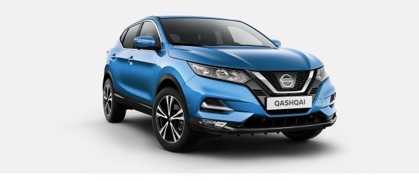 Nissan QASHQAI N-Connecta azul - Vista frontal 3/4