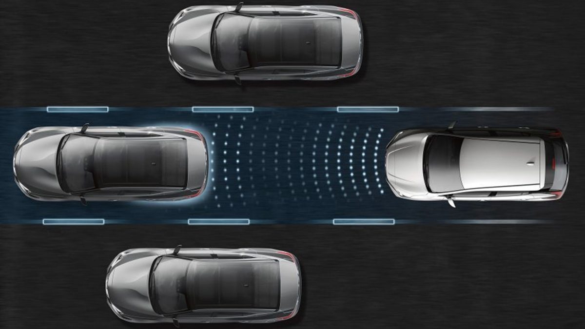 Illustration du système Nissan propilot sur l’autoroute