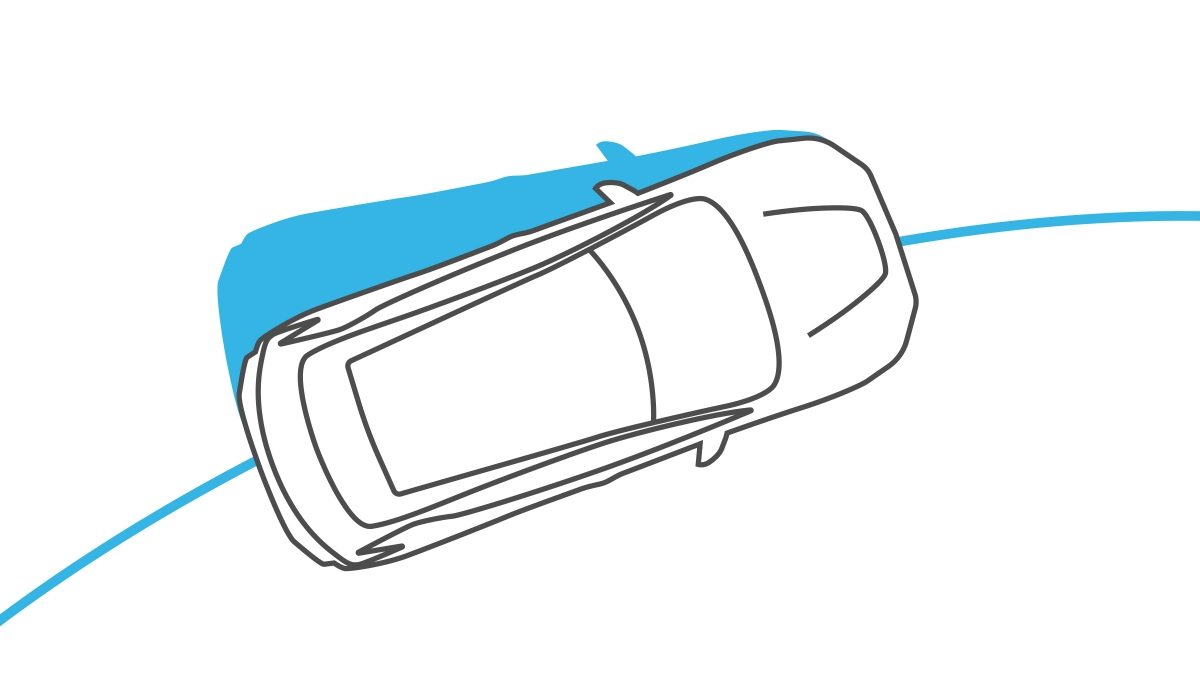 Illustration du contrôle dynamique du véhicule Nissan LEAF
