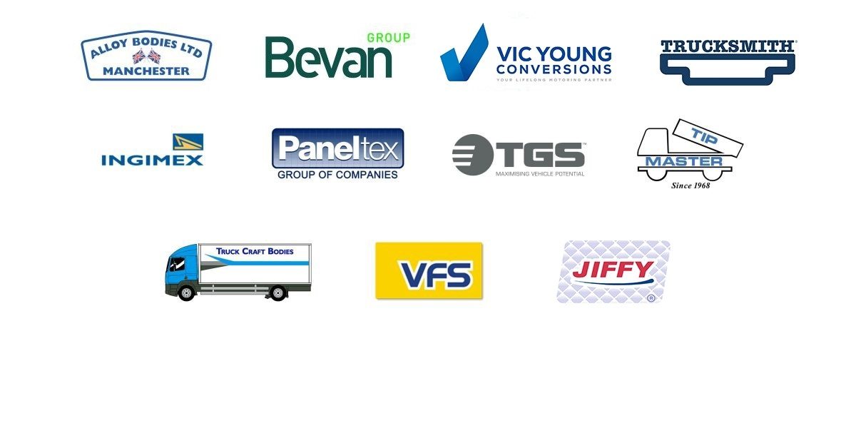 Logos des carrossiers agréés pour les conversions certifiées Nissan