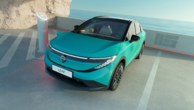 Nissan LEAF turkis elbil SUV med lang rekkevidde