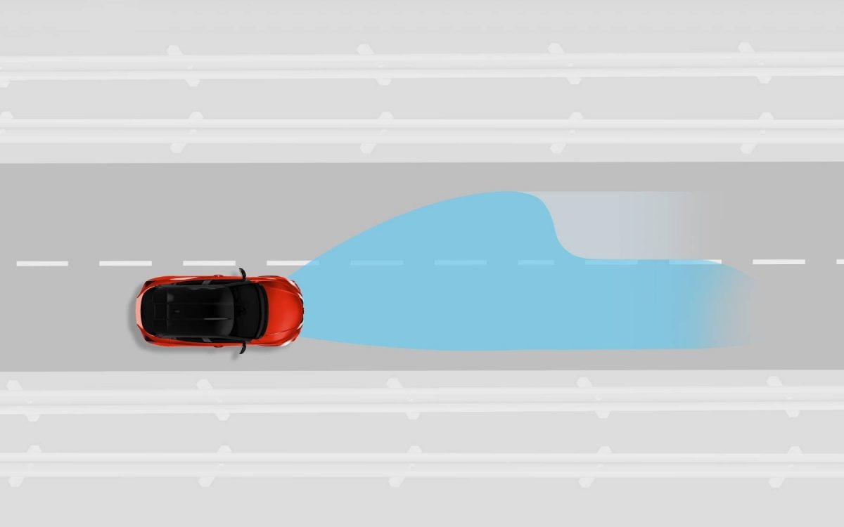 Nissan Juke Illustration Fernlicht-Assistent
