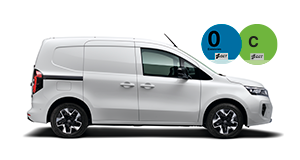 Nissan Townstar furgón blanco de lado