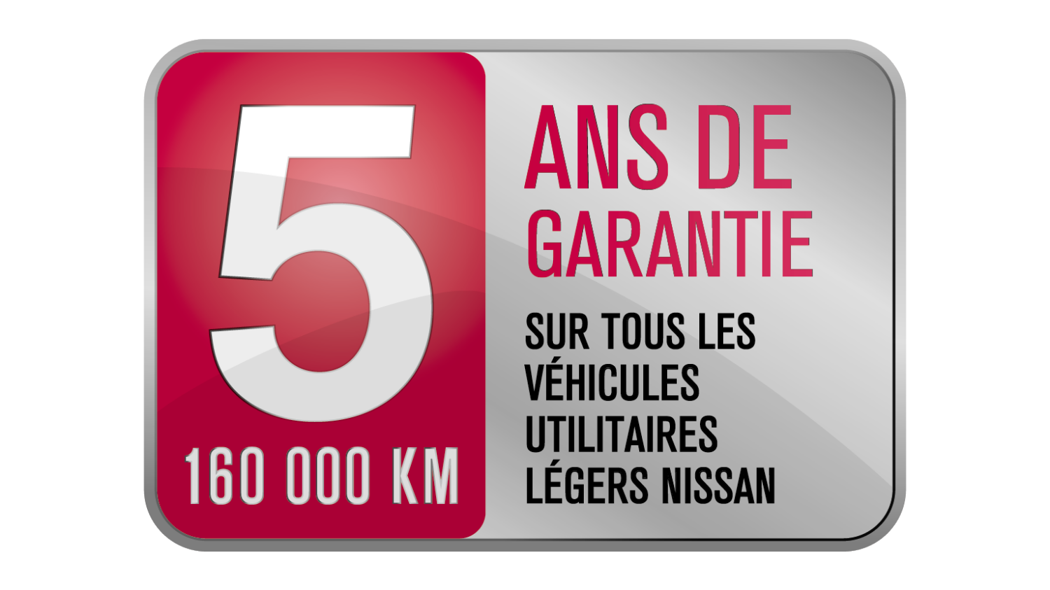 Logo garantie Nissan 5 ans
