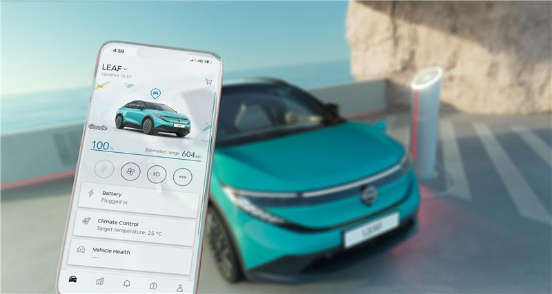 leaf con NissanConnect Services App