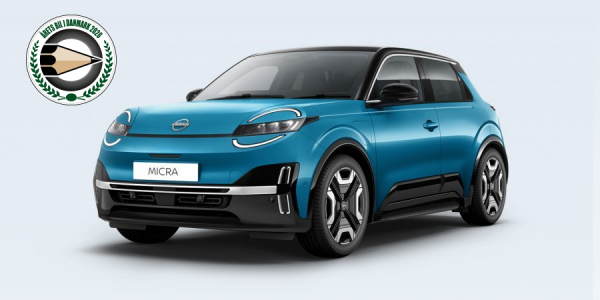 Nissan MICRA i blå– elektrisk bybil til privatleasing med lav udbetaling eller lav ydelse.