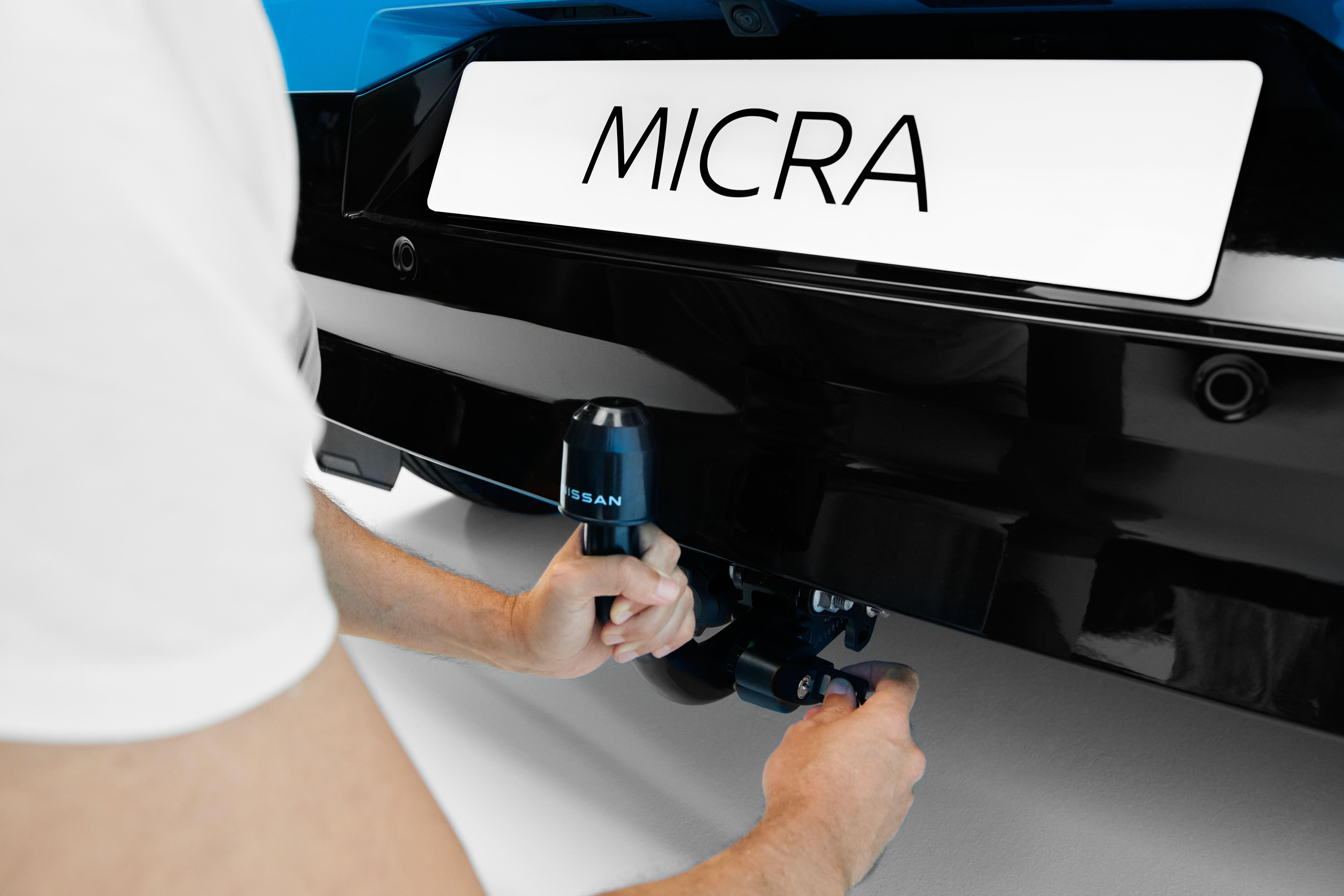 Robuste Anhängerkupplung für Nissan MICRA, ideal zum Ziehen von Anhängern und Fahrradträgern