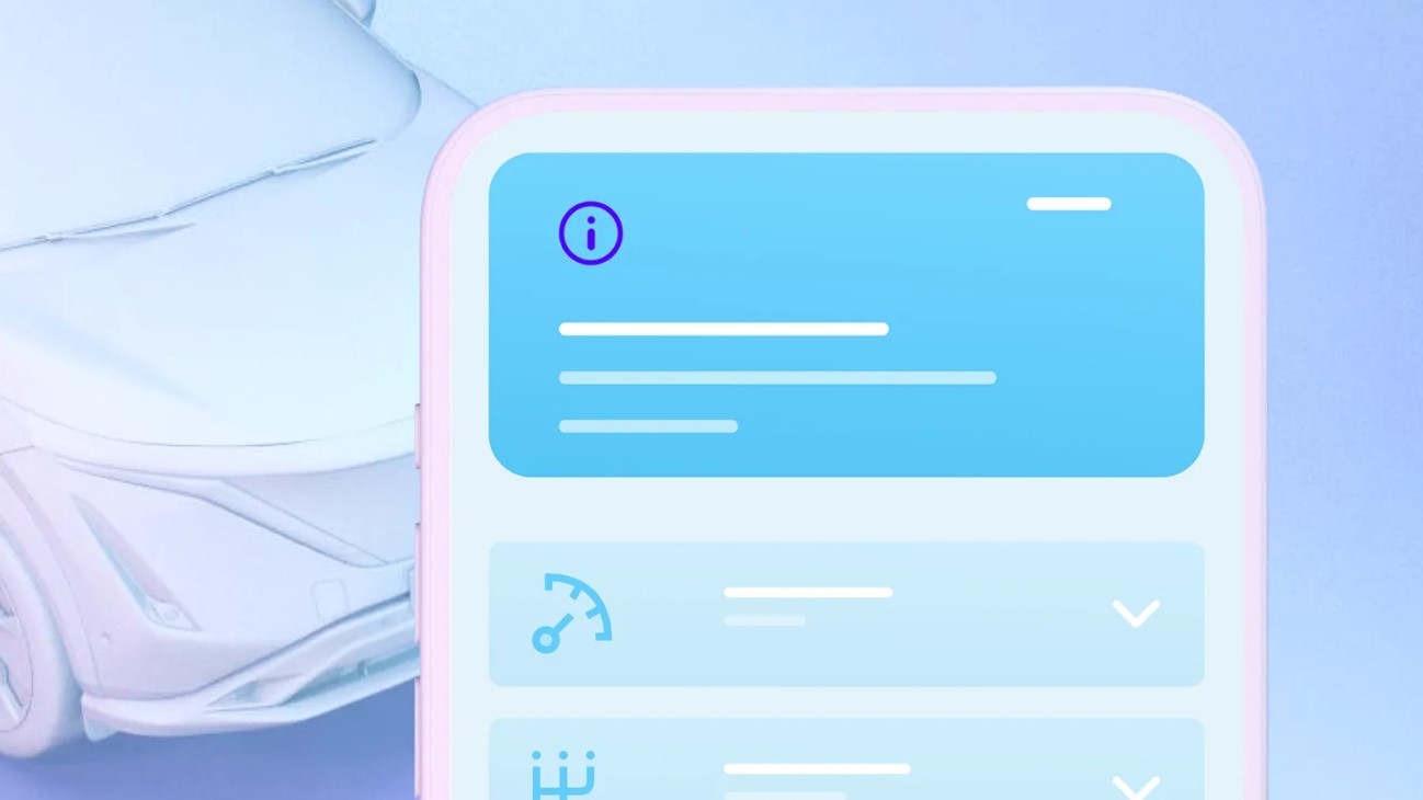 A person using the Nissan application 