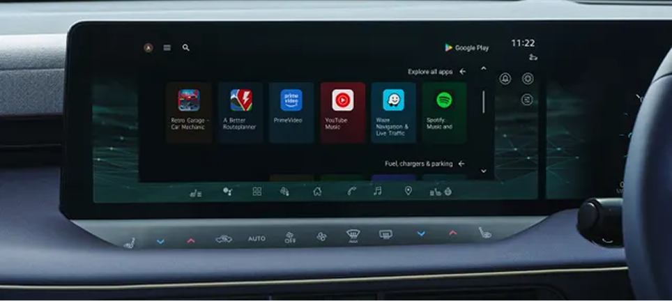 Infotainment display with smart connectivity