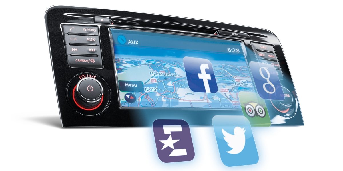 Qashqai NissanConnect screen Apps icons