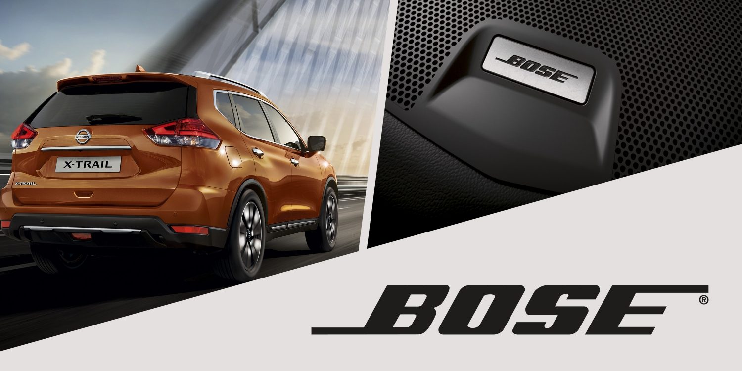 noul nissan x-trail colaj sistem audio bose