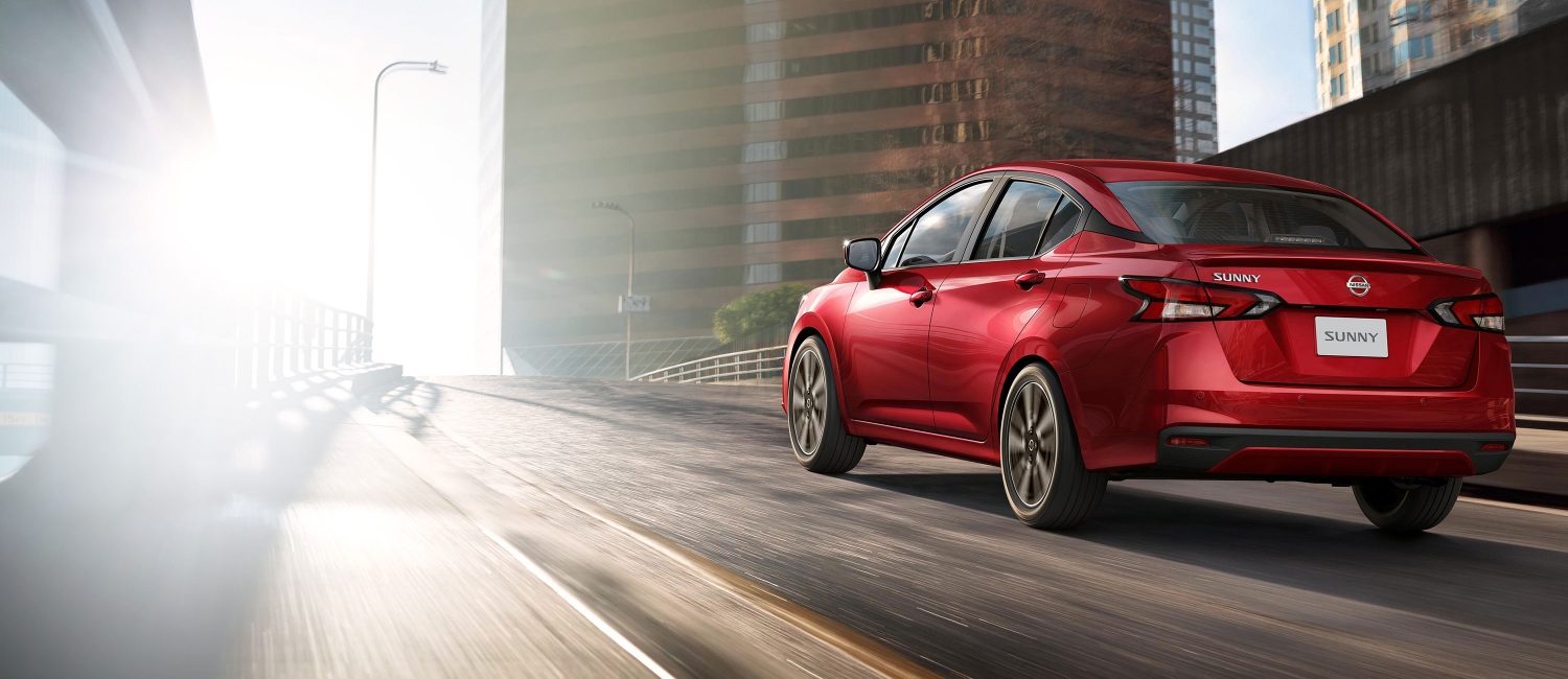 All-New 2020 Nissan Sunny driving on city roads