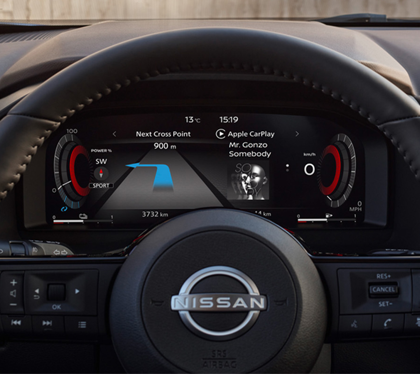 12.3” Fully digital meter