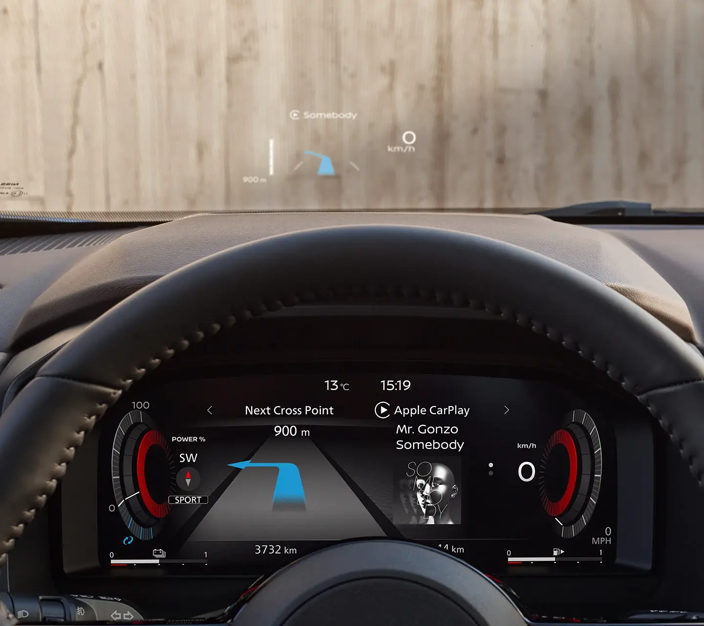 12.3” Fully digital meter 10.8” windscreen