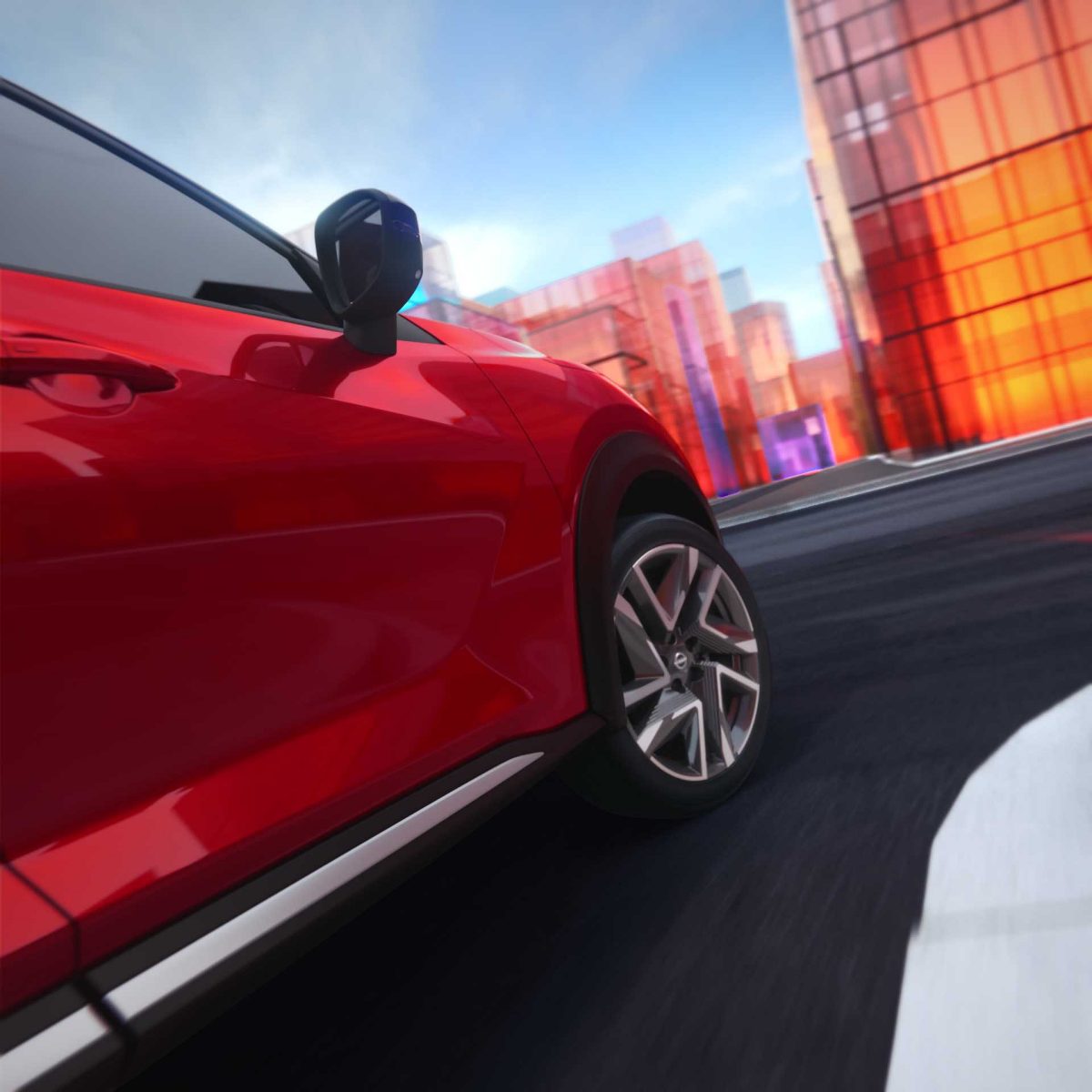Nissan JUKE Nya 19-tums lättmetallfälgar Akari Black