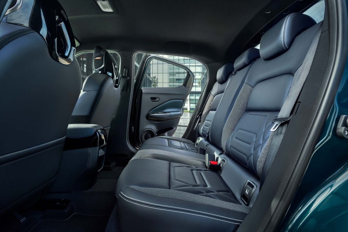 Nissan JUKE detaljer av säten och klädsel
