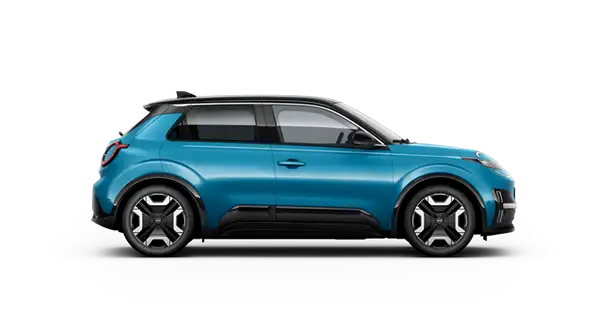 Nissan MICRA blå liten elbil