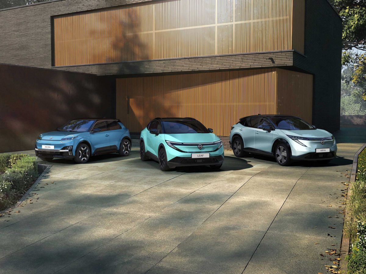 Bilde av Nissan MICRA, LEAF og nye ARIYA elbiler